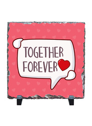 Giftbag Together Forever Stone, 20 x 20cm, Peach/White