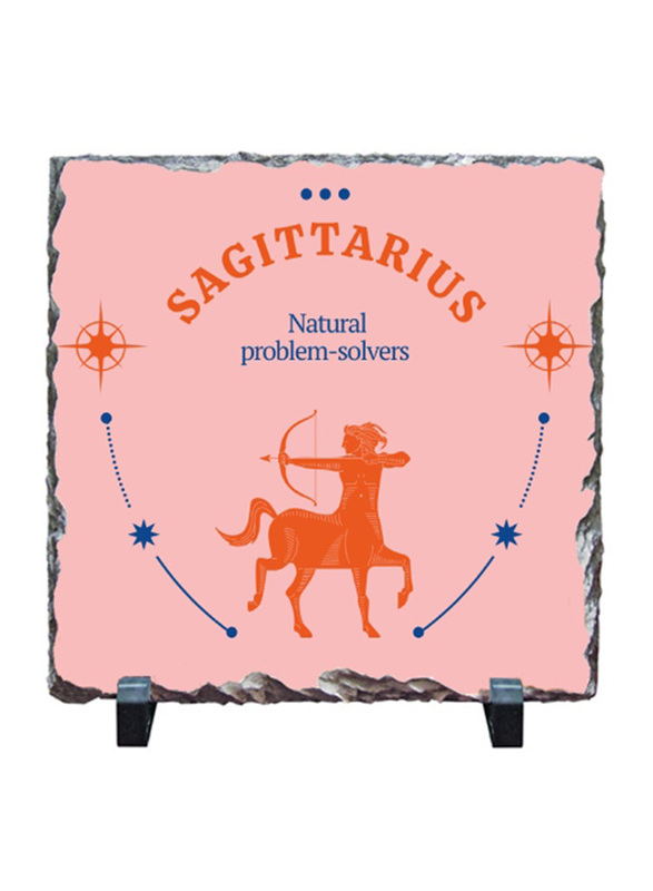 

Giftbag Sagittarius Zodiac Stone, 20 x 20cm, Pink