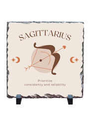 Giftbag Zodiac Sagittarius Stone, 20 x 20cm, Beige