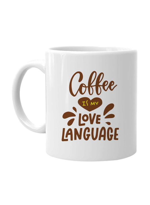 Giftbag Coffee Is My Love Language Mug, White
