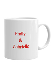 Giftbag Small Hearts Personalised Photo Coffee Mug, White