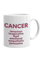 Giftbag Cancer Zodiac Personalised Coffee Mug, White