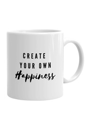 Giftbag Create Your Own Happiness Coffee Mug, White