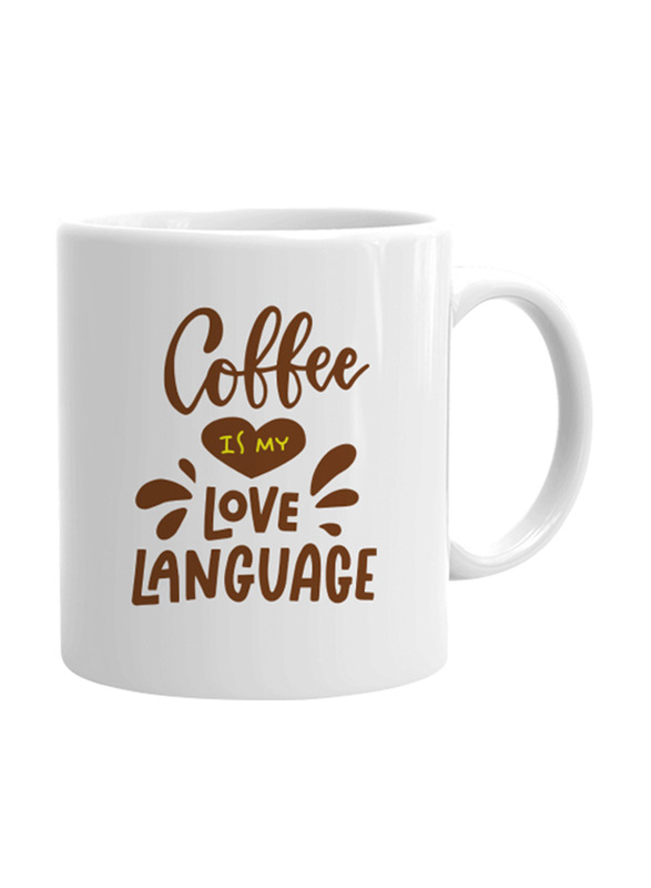 

Giftbag Coffee Is My Love Language Mug, White