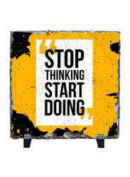 Giftbag Stop Thinking Start Doing Print Stone, 20 x 20cm, Multicolour