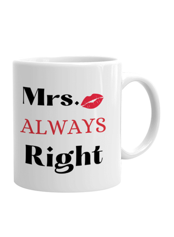 Giftbag Mrs. Always Right Coffee Mug, White