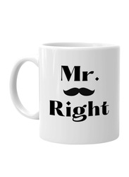 Giftbag Mr. Right Coffee Mug, White