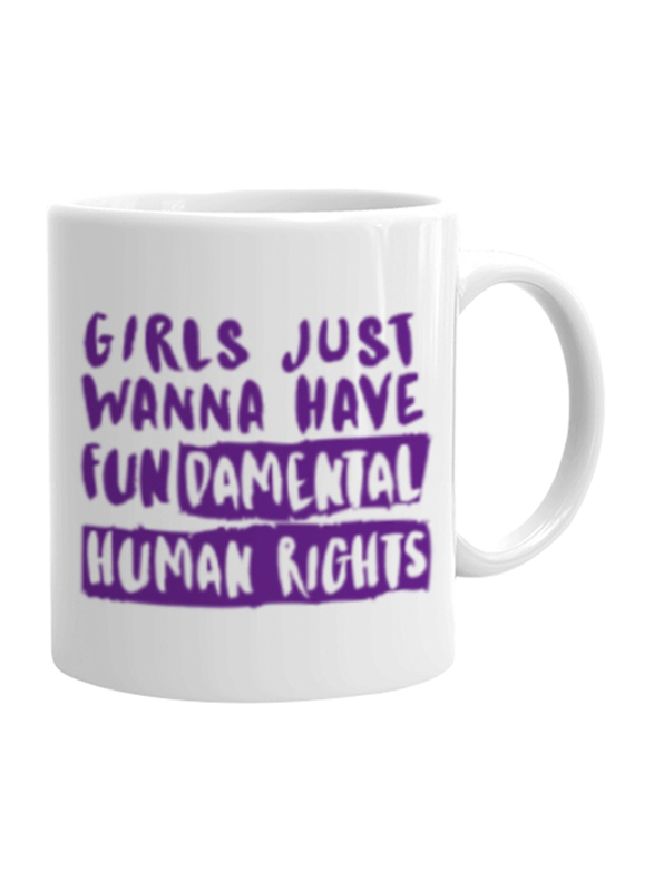 

Giftbag Girls Just Wanna Have Fun Coffee Mug, White