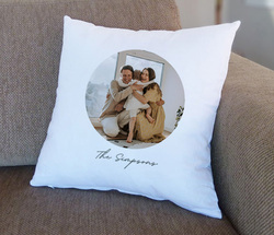 Giftbag Personalised Family Name Cushion, 36 x 36cm, White