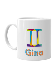 Giftbag Gemini Zodiac Personalised Coffee Mug, White