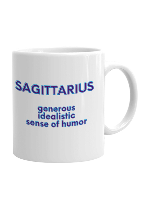 Giftbag Sagittarius Zodiac Personalised Coffee Mug, White