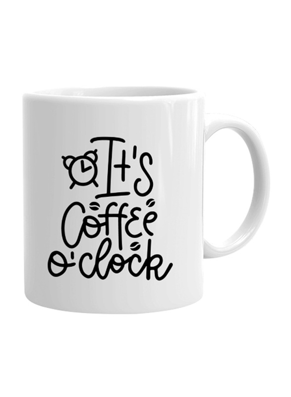 Giftbag It's Coffee O'clock Coffee Mug, White