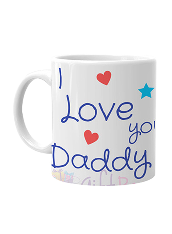 Giftbag Love you Daddy Personalized Coffee Mug, White