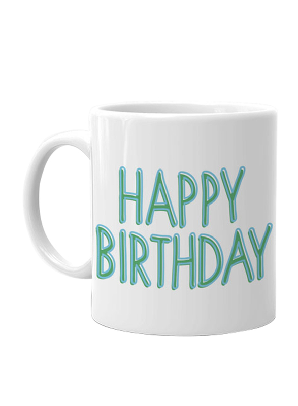 Giftbag Personalised Happy Birthday Confetti Coffee Mug, White