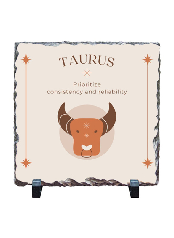 Giftbag Taurus Zodiac Stone, 20 x 20cm, Multicolour