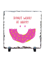 Giftbag Donut Worry Square Stone, 20 x 20cm, White/Red/Pink