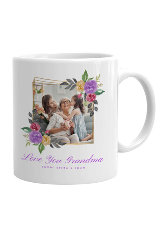 Giftbag Love You Grandma Personalised Coffee Mug, White