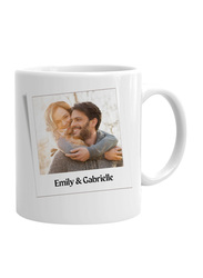 Giftbag Love in a Polaroid Personalised Coffee Mug, White