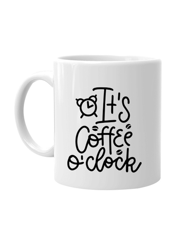 Giftbag It's Coffee O'clock Coffee Mug, White