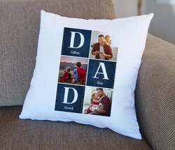 Giftbag Dad Father, Hero, Friend Personalized Cushion, 36 x 36cm, White