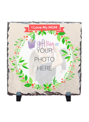 Giftbag Personalised I Love My Mom Print on Stone, 20 x 20cm, Multicolour