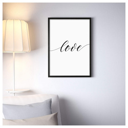 Giftbag Love Frame, A3 Size, White