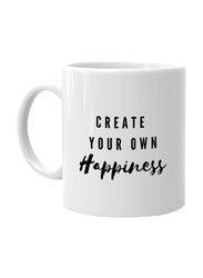 Giftbag Create Your Own Happiness Coffee Mug, White