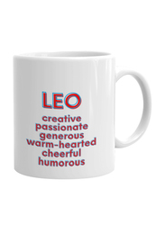 Giftbag Leo Zodiac Personalised Coffee Mug, White