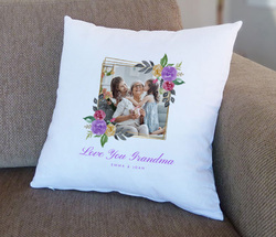 Giftbag Love You Grandma Personalised Cushion, 36 x 36cm, White