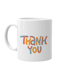 Giftbag Thank you Patterned Coffee Mug, White