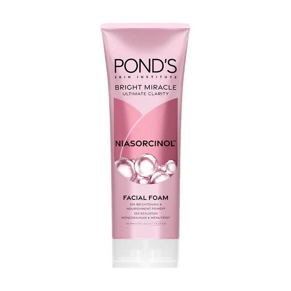 Pond's Bright Beauty Spotless Glow Serum Facial Foam Triple Action Glow for Extra Nourished, Extra Smooth & Extra Bright Skin - 100 g