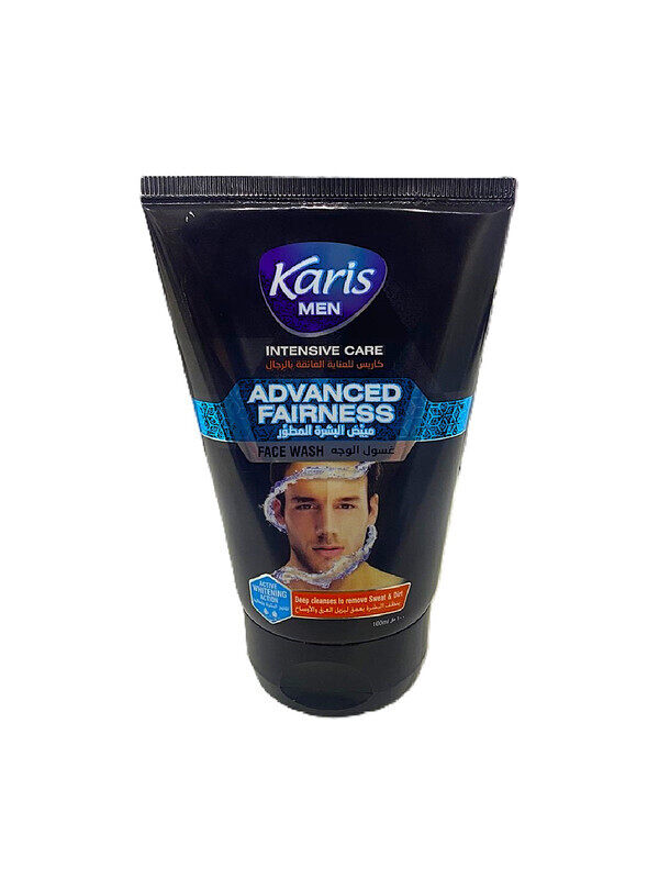 

Karis Men Intensive Care Face Wash - Advanced Fairness - Active Whitening Action - Oil, Dirt & Sweat Removal - 100 ml