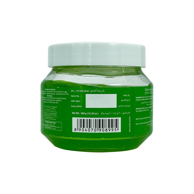 Dhathri Moisturizing Aloe Vera Gel - Hydrates, Soothe & Refreshes Skin - For Face & Body - 350 gm