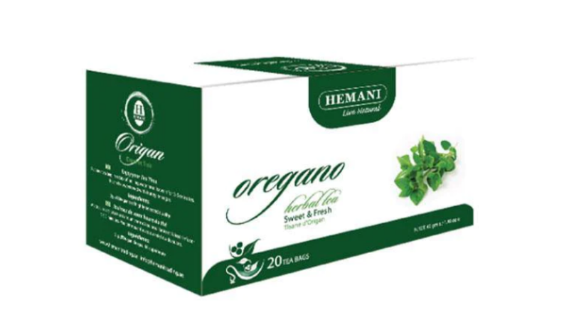 

Hemani Oregano Herbal Tea Sweet & Fresh Immunity Booster Treats Respiratory Diseases 20 Tea Bags - 40gms