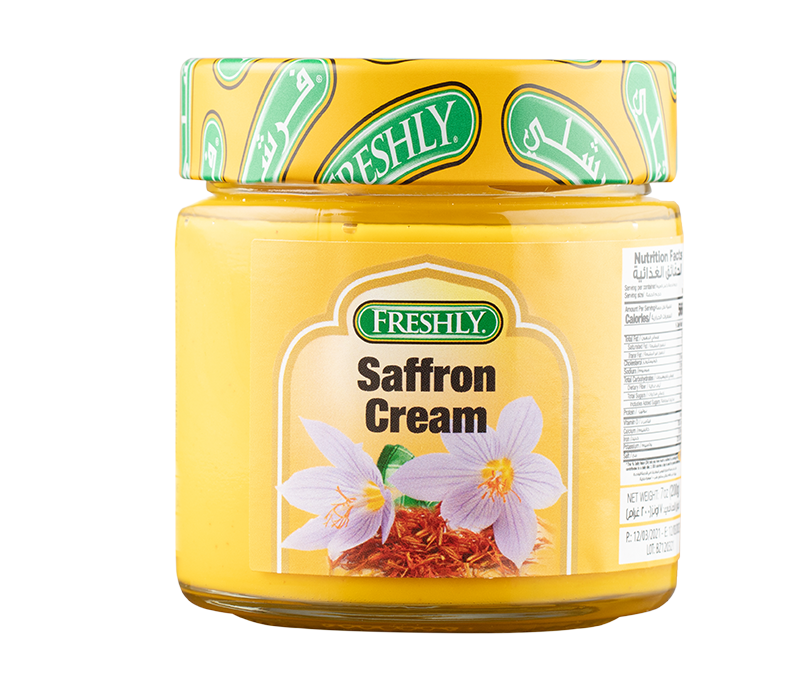 

Freshly Saffron Cream Creamy - Use as a Spread, Filling, Dessrt, Toppings, Baking, in Beverages - Aromatic Cream - 200 g