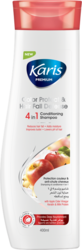 Karis Premium Colour Protection & Hair Fall Defense - Improves Luster & Lowers pH of Hair - With Apple Cider Vinegar Keratin & Milk Protein - 400 ml