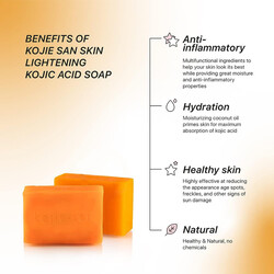 Kojiesan Skin Lightening Soap Classic - For a Lighter and Even Tone Skin - Fights Dark Spots, Scars and Age Spots - Zero Pigment Light - 135 g