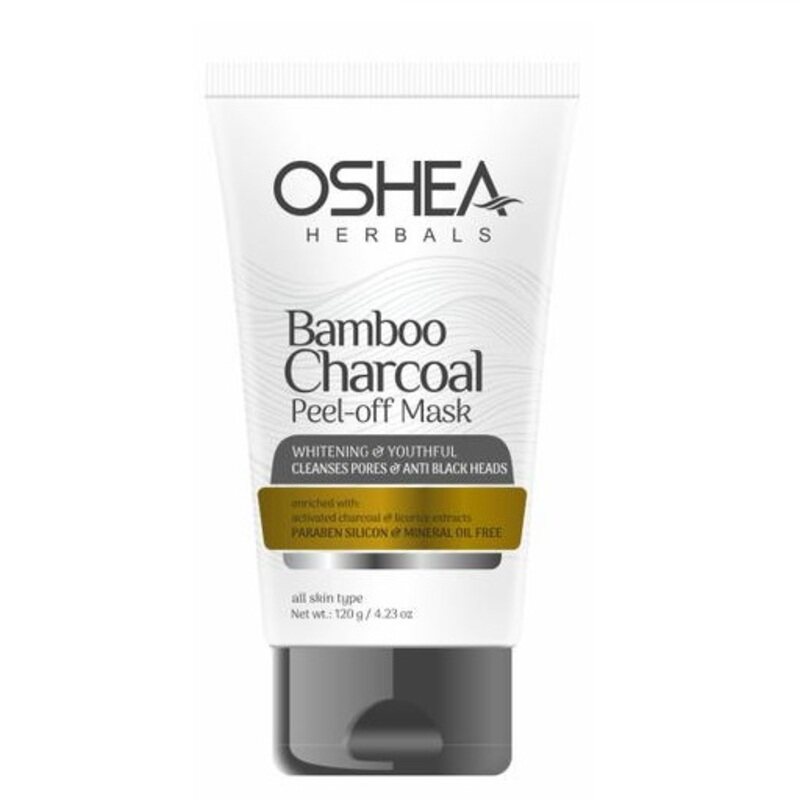 

Oshea Herbals Bamboo Charcoal Peel-Off Mask - Cleanses Pores & Anti Black Heads - Whitening & Youthful Skin Effect - Enriched with Activated Charcoal