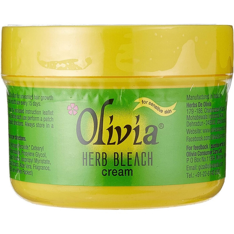 Olivia Herb Bleach With Turmeric, Sandal Wood, Aloe Vera & Lemon - For Sensitive Skin - Makes Your Skin Fairer & Beautiful - 300 g