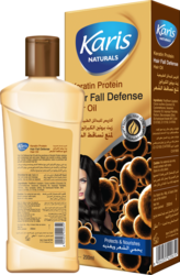 Karis Naturals Hair Fall Defense Hair Oil - With Keratin Protein - Protects & Nourishes Hair - Strengthens Roots to Promote Hair Growth - For Strong & Healthy Hair - 200 ml