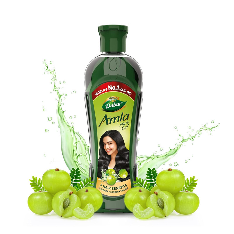 Dabur Amla Hair Oil - Stronger, Longer, Thicker Hair - 180ml