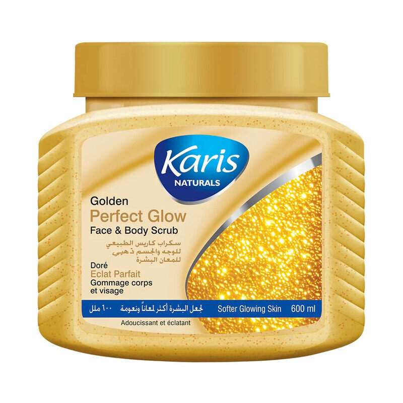 

Karis Naturals Golden Perfect Glow Face & Body Scrub - Exfoliates & Refreshes - Deep Cleansing - 600 ml