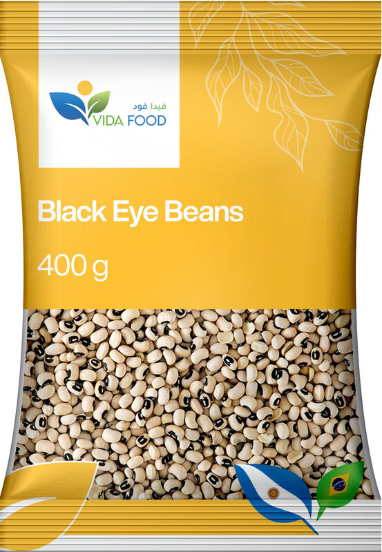 Vida Food Black Eye Beans - Good Source of Protein, Fiber & Vitamins - Used in a Variety of Dishes like Salads, Stews & Soups - 400 Grams
