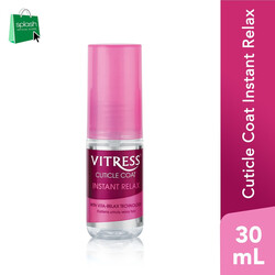 Vitress Cuticle Coat Instant Relax - With Vita Relax Technology - For Flatten, Unruly and Wavy Hair - 30ml