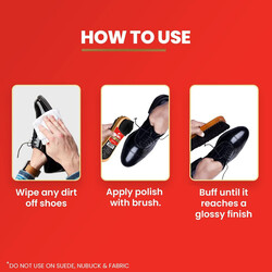 Kiwi Paste Shoe Polish Black - Enhanced Color - Glossy Finish - Easy Application - Travel-Friendly Size - 40g