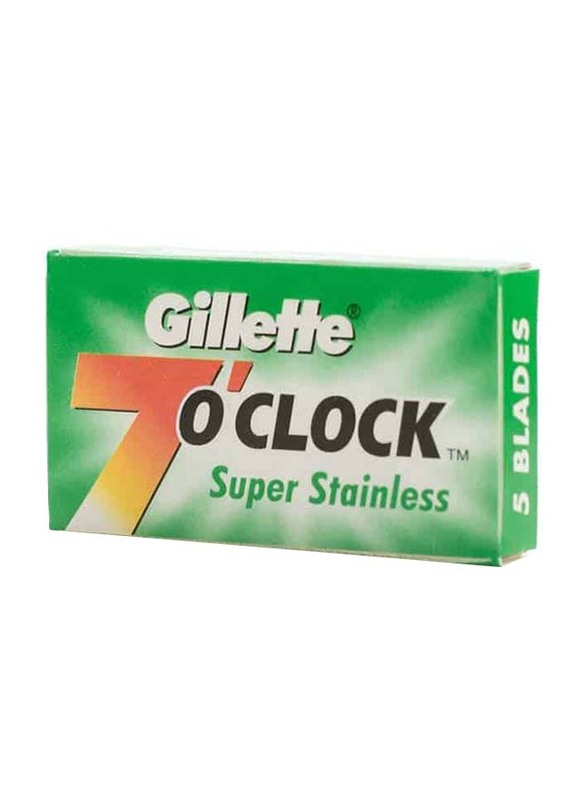 Gillette 7 O'clock Super Stainless Steel Razor Blades, 100 Pieces