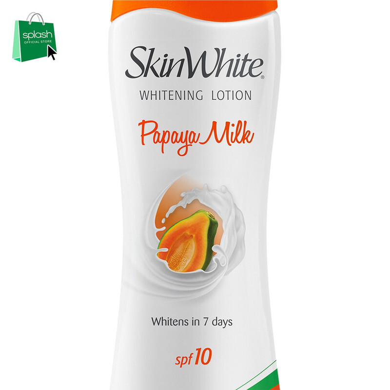 Skin White Whitening Lotion Papaya Milk SPF 10 - Whitens Skin in 7 Days - For Lighter, Softer and Healthier Skin - 200ml