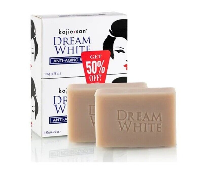 

Kojie.san Kojiesan Dream White Anti-Aging Soap - Combination of Collagen & Elastin Plus Lightening Effect of Kojic Acid - Helps Moisturize & Whitens Your Skin -