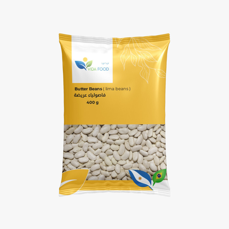 Vida Food Butter Beans - Lima Beans - Can Use in Soups and Salads - 400g