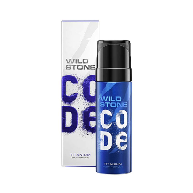 

Wild Stone Code Titanium Body Perfume - Long-Lasting Fragrance - Refreshing Scent - Designed in France - 120 ml